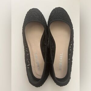 No Call Flats Black Size 6.5